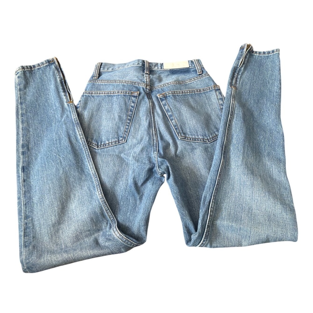 RE/DONE Womens High Rise Skinny Ankle Zip Jeans Blue Button Fly Size 26 AA13‎